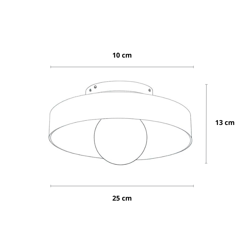 Glass Flush Mount Ceiling Light