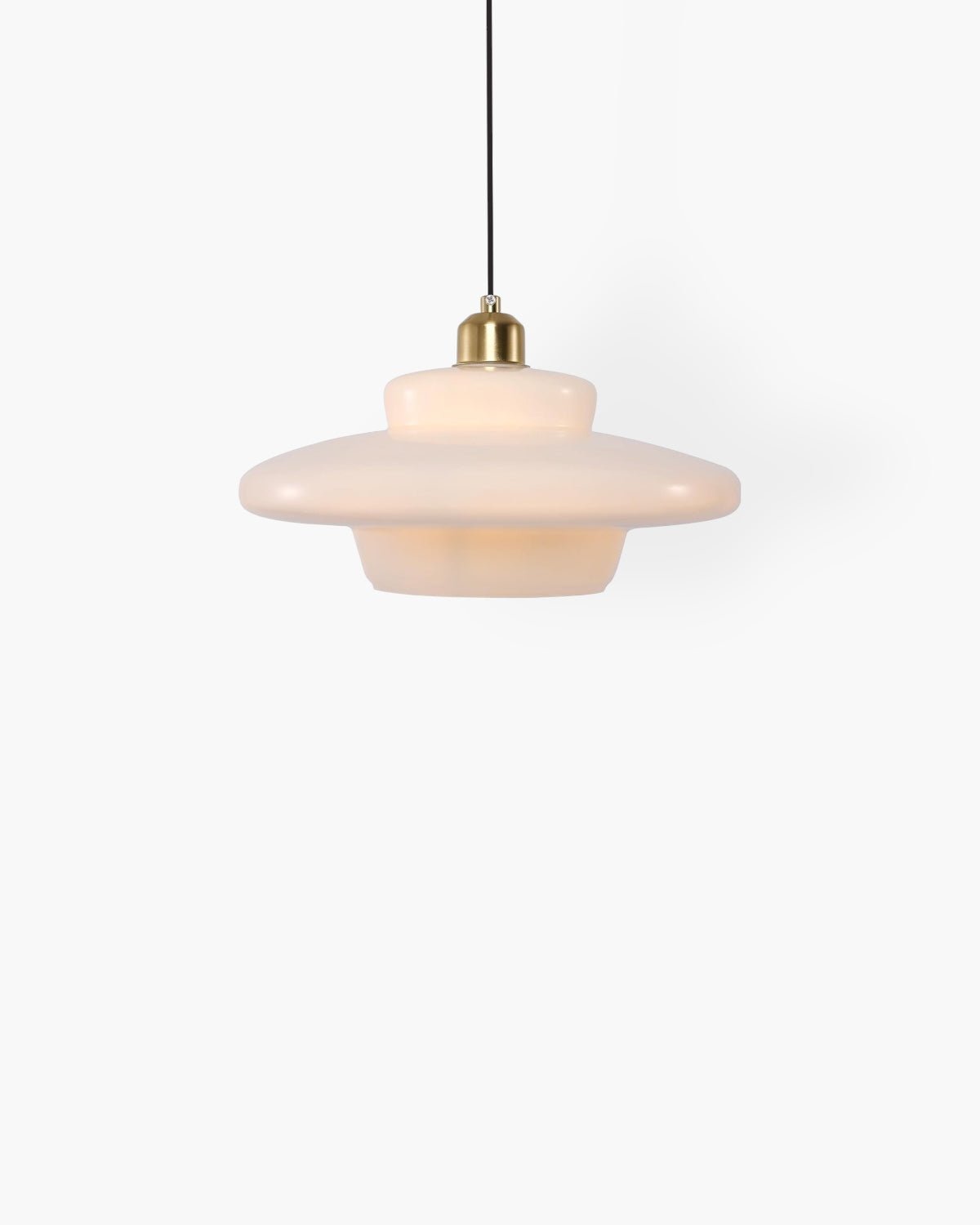 Timeless Glass Brass Accent Elegant Kitchen Pendant Light