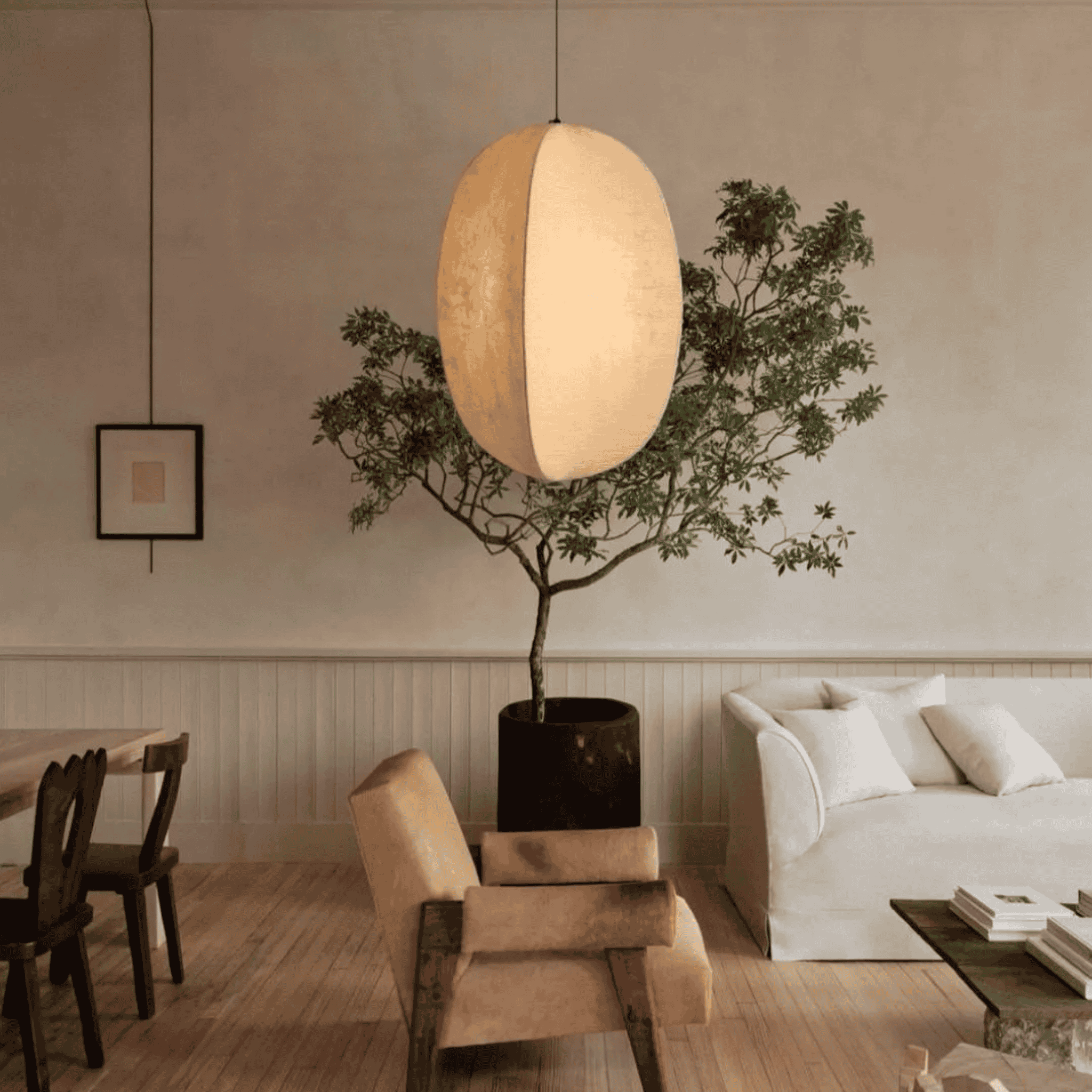 Wabi Sabi Silk LED Pendant Light