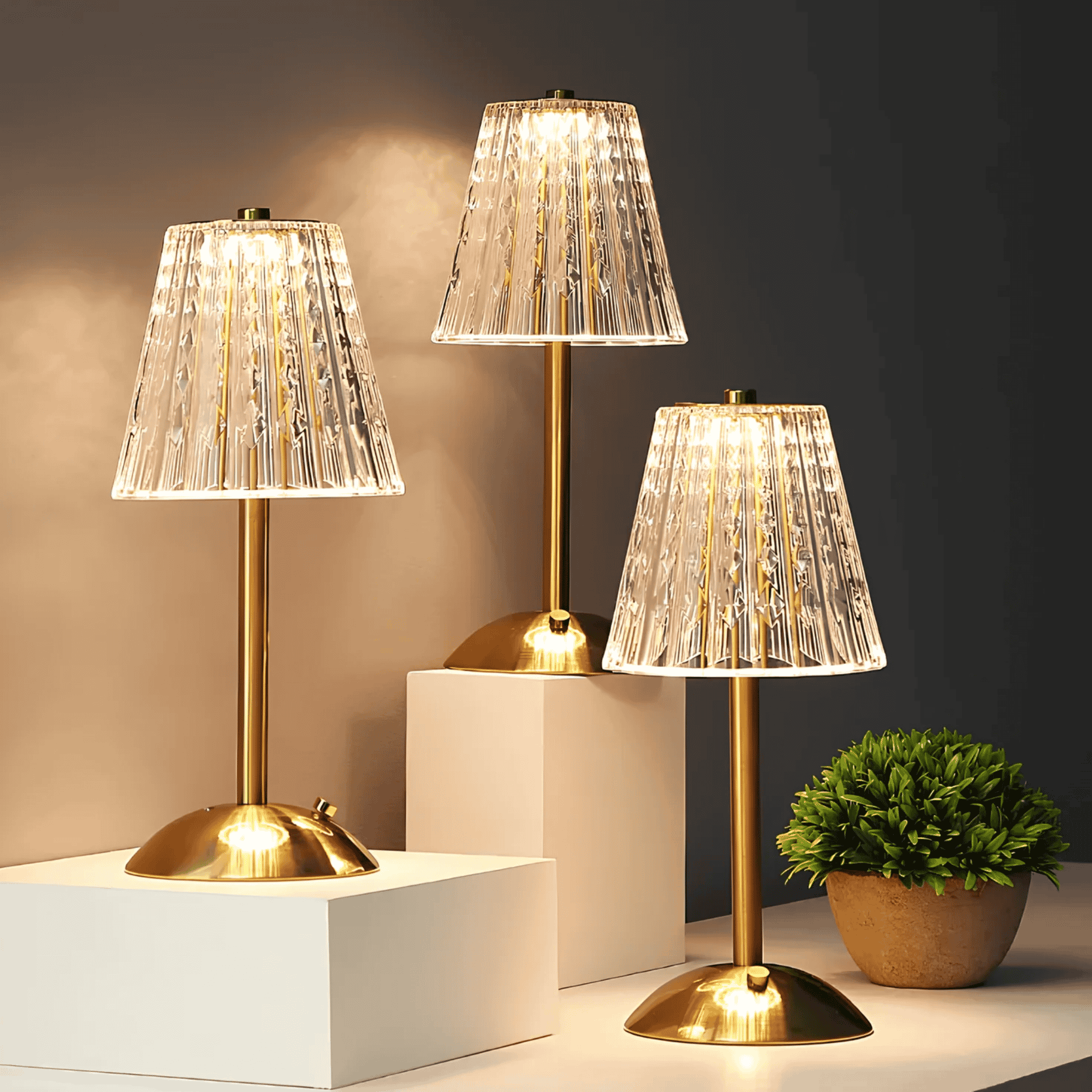 Rechargeable LED Table Lamp with Dimmable Touch Control