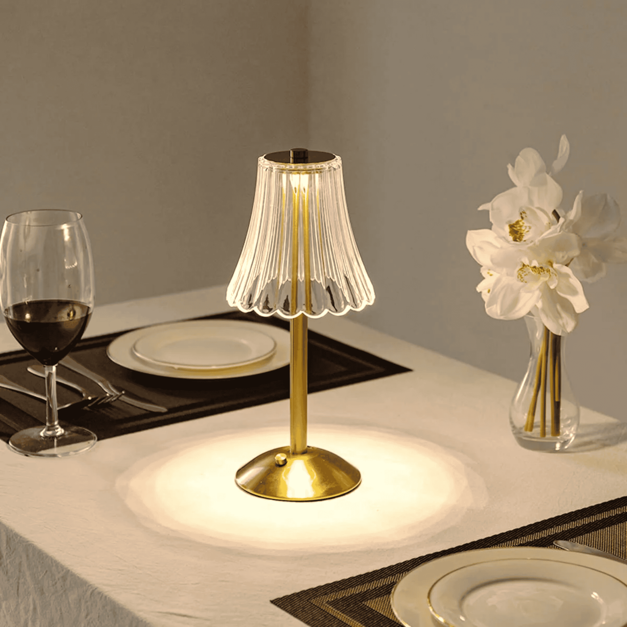 Rechargeable LED Table Lamp with Dimmable Touch Control