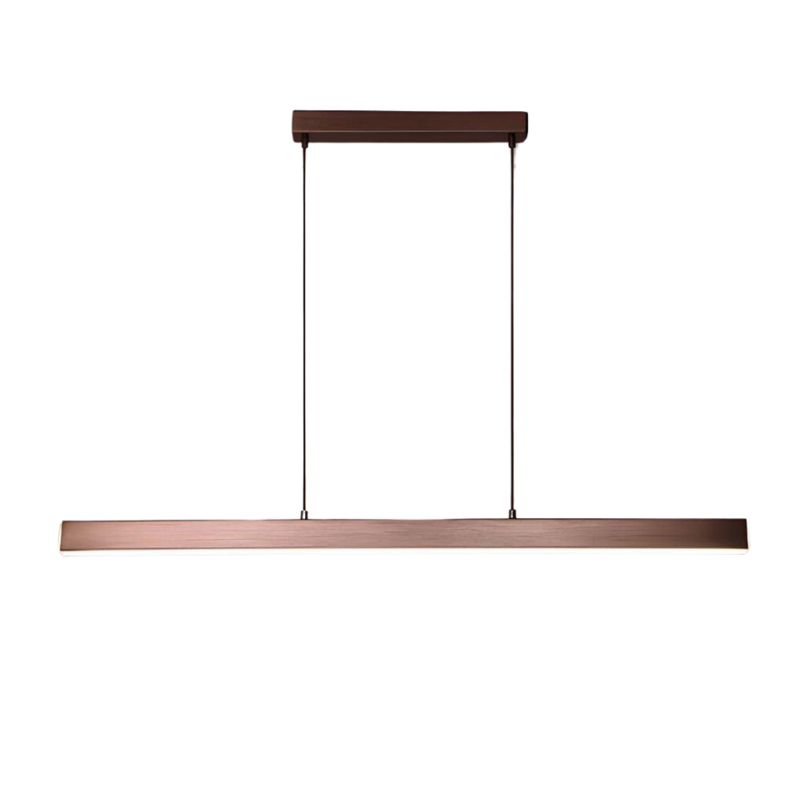 Modern Dimmable Aluminum Adjustable Height Black Kitchen Pendant Light