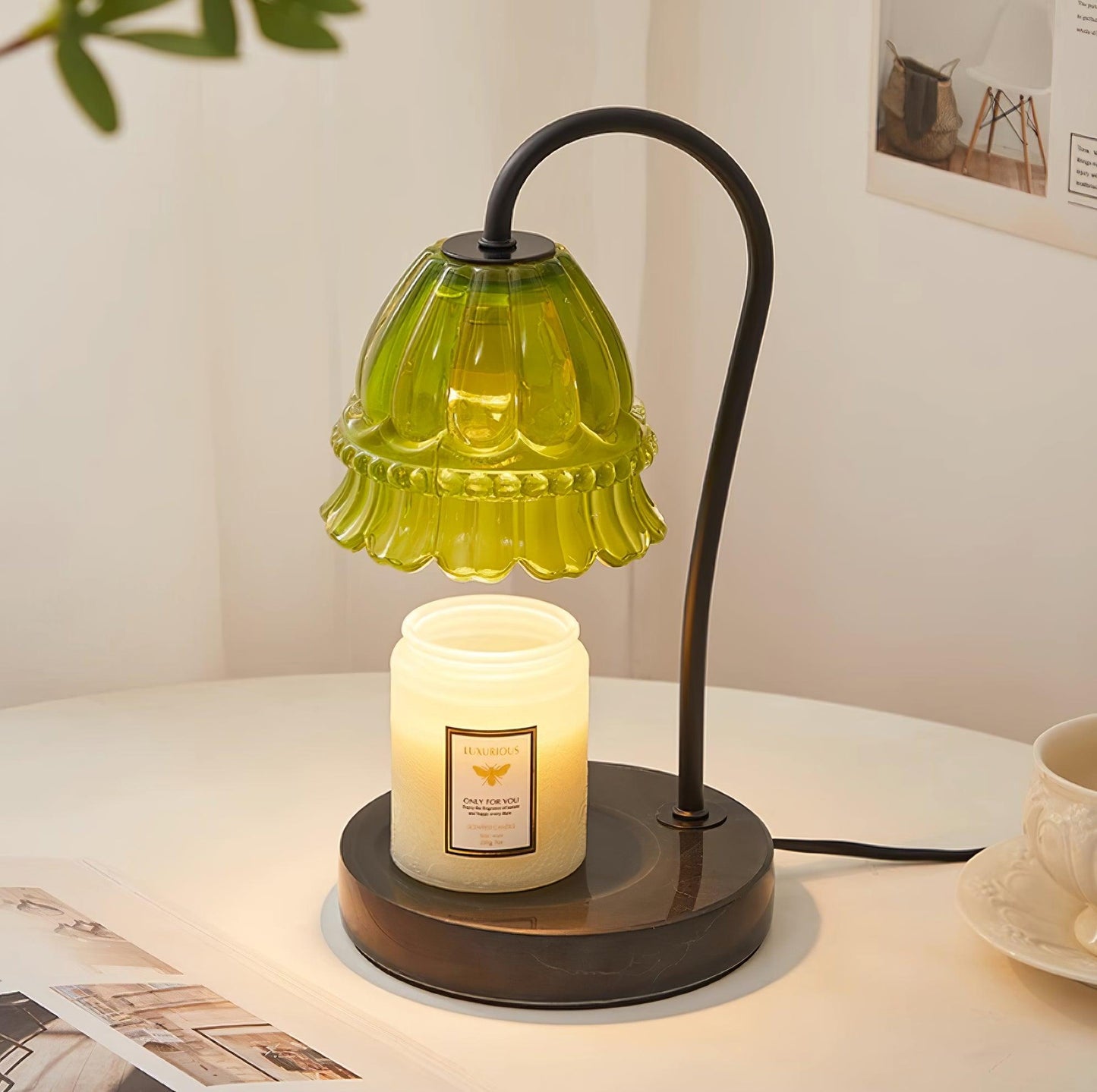 Valon Candle Warmer Lamp – Marble Base & Dome Shade