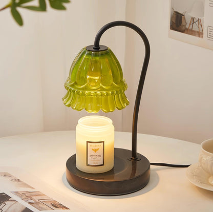 Valon Candle Warmer Lamp – Marble Base & Dome Shade