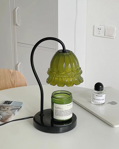 Valon Candle Warmer Lamp – Marble Base & Dome Shade