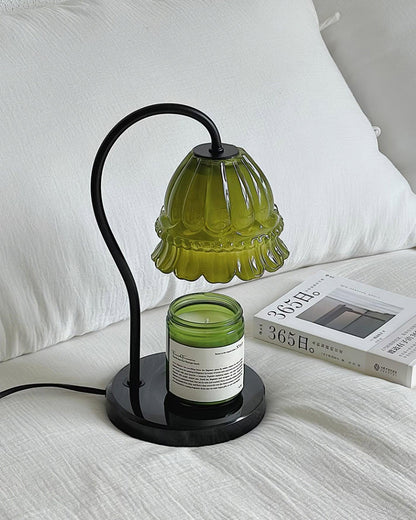 Valon Candle Warmer Lamp – Marble Base & Dome Shade