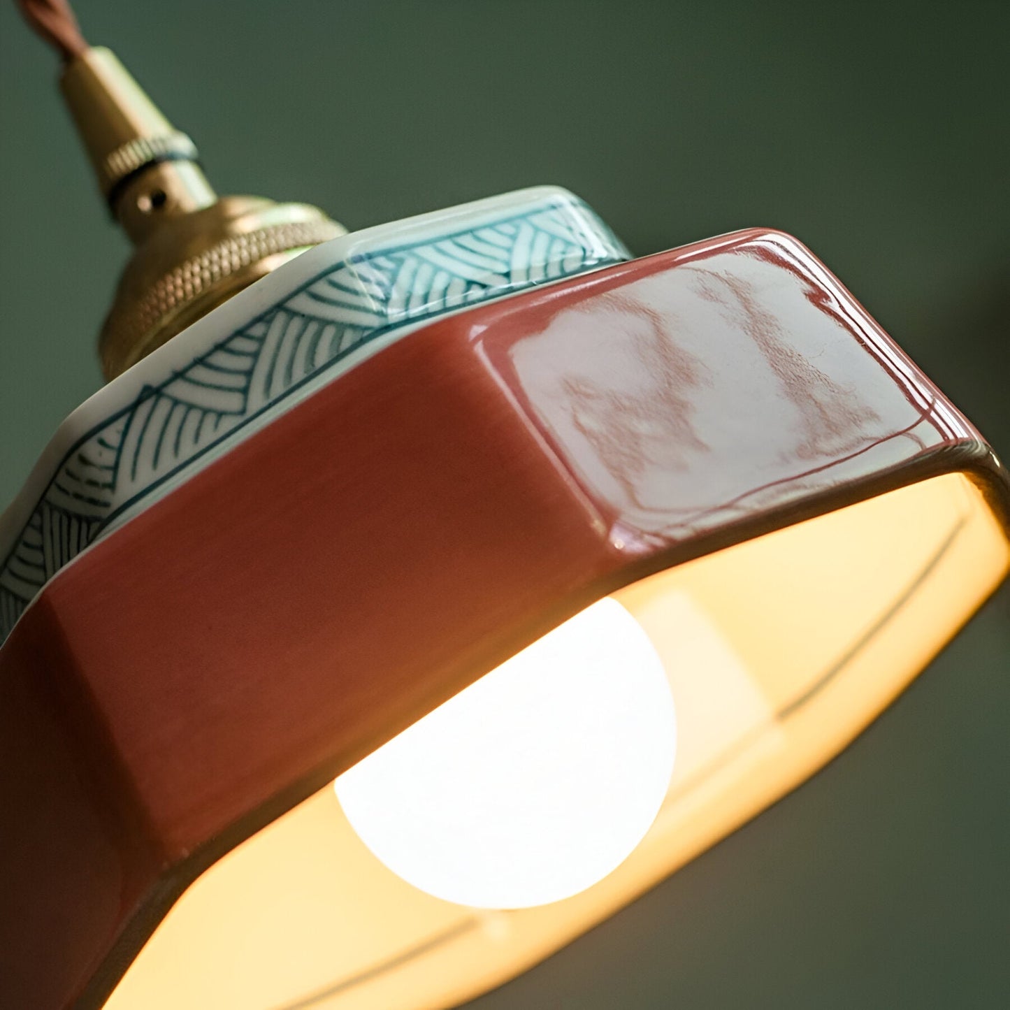 Minimalist Ceramic Contemporary Pendant Ceiling Light