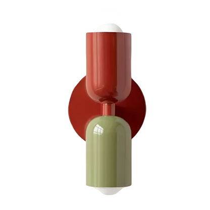 Modern Double Head Metal Up and Down Illumination Wall Light