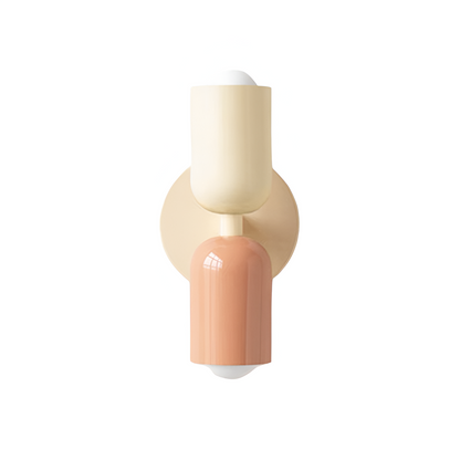 Modern Double Head Metal Up and Down Illumination Wall Light