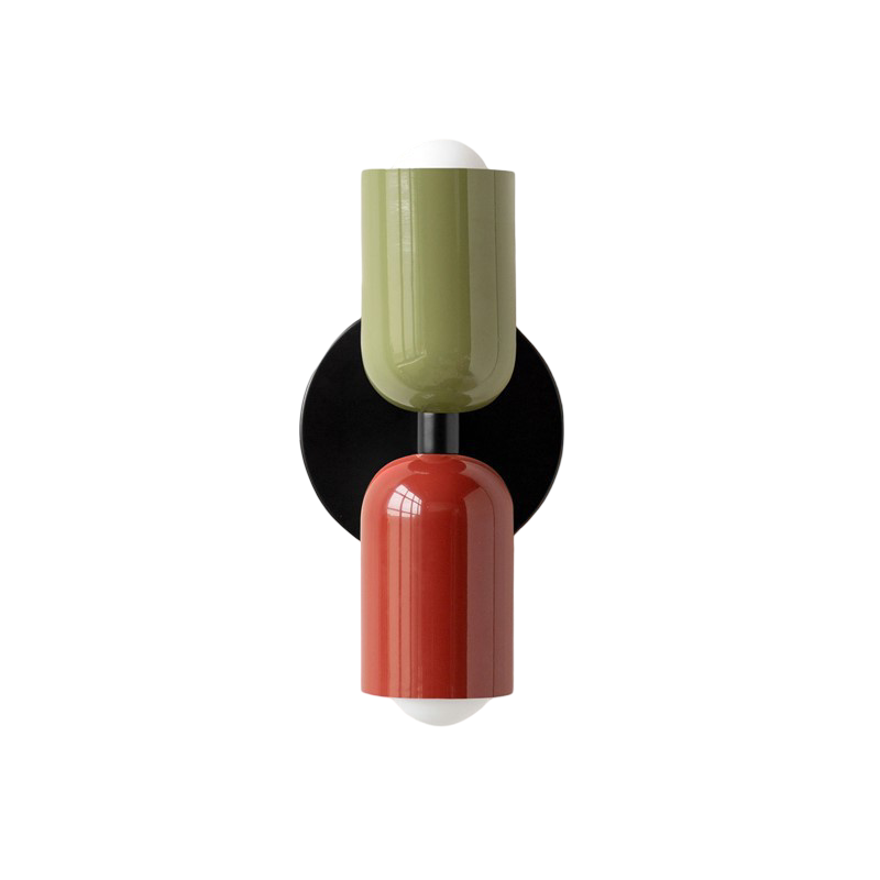 Modern Double Head Metal Up and Down Illumination Wall Light