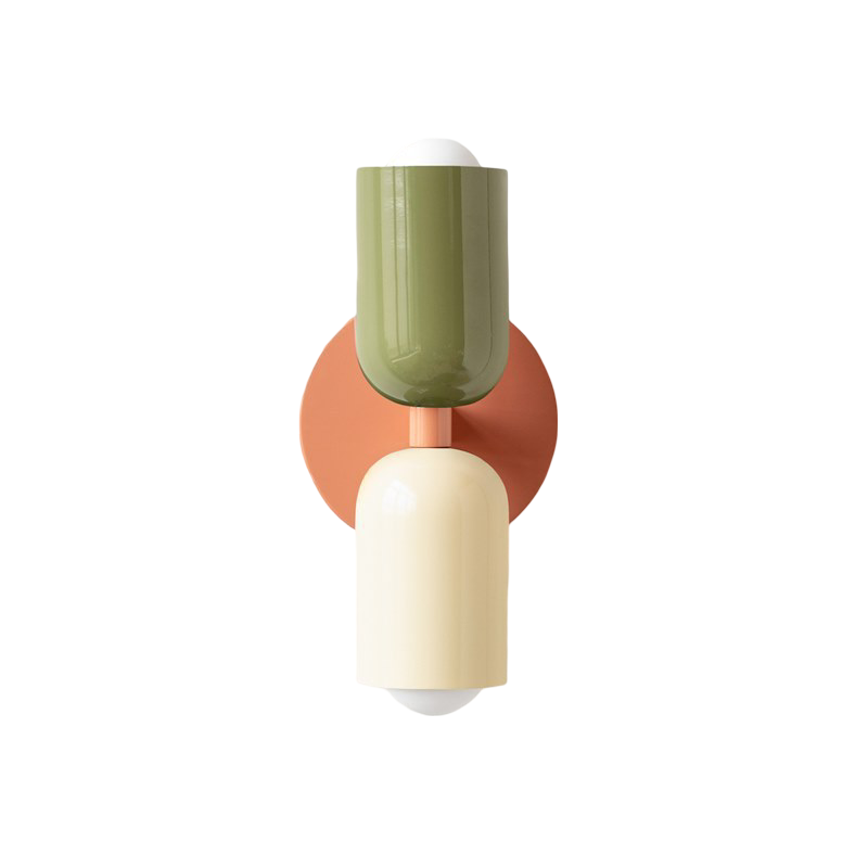 Modern Double Head Metal Up and Down Illumination Wall Light