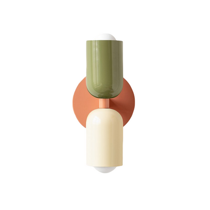 Modern Double Head Metal Up and Down Illumination Wall Light