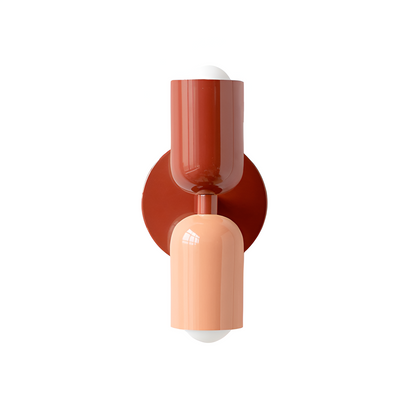 Modern Double Head Metal Up and Down Illumination Wall Light