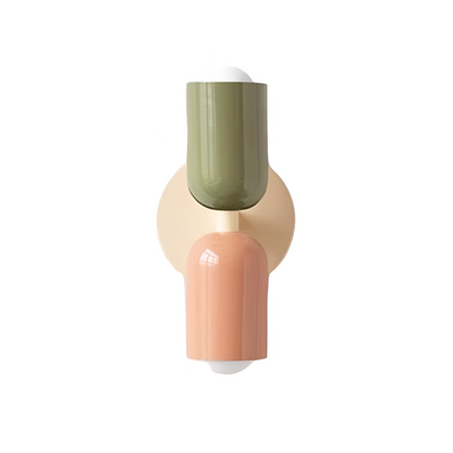 Modern Double Head Metal Up and Down Illumination Wall Light