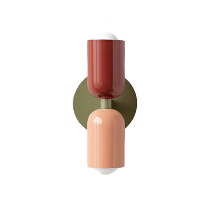 Modern Double Head Metal Up and Down Illumination Wall Light