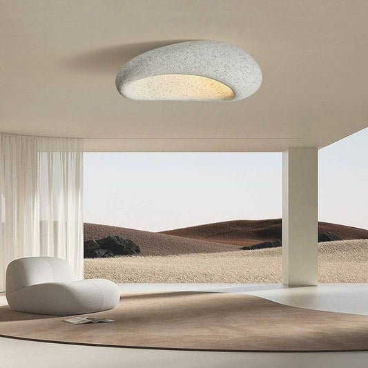 Wabi Sabi Minimalist LED Low Profile Flush Mount Ceiling Light