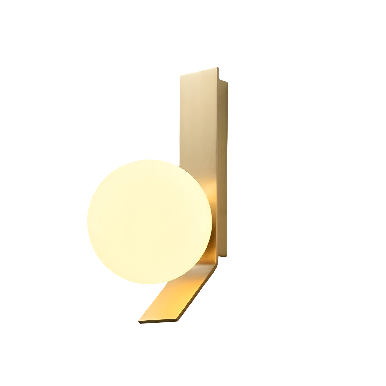 Modern Globe Wall Sconce – LED Bedside Reading Light – Metal & Plastic