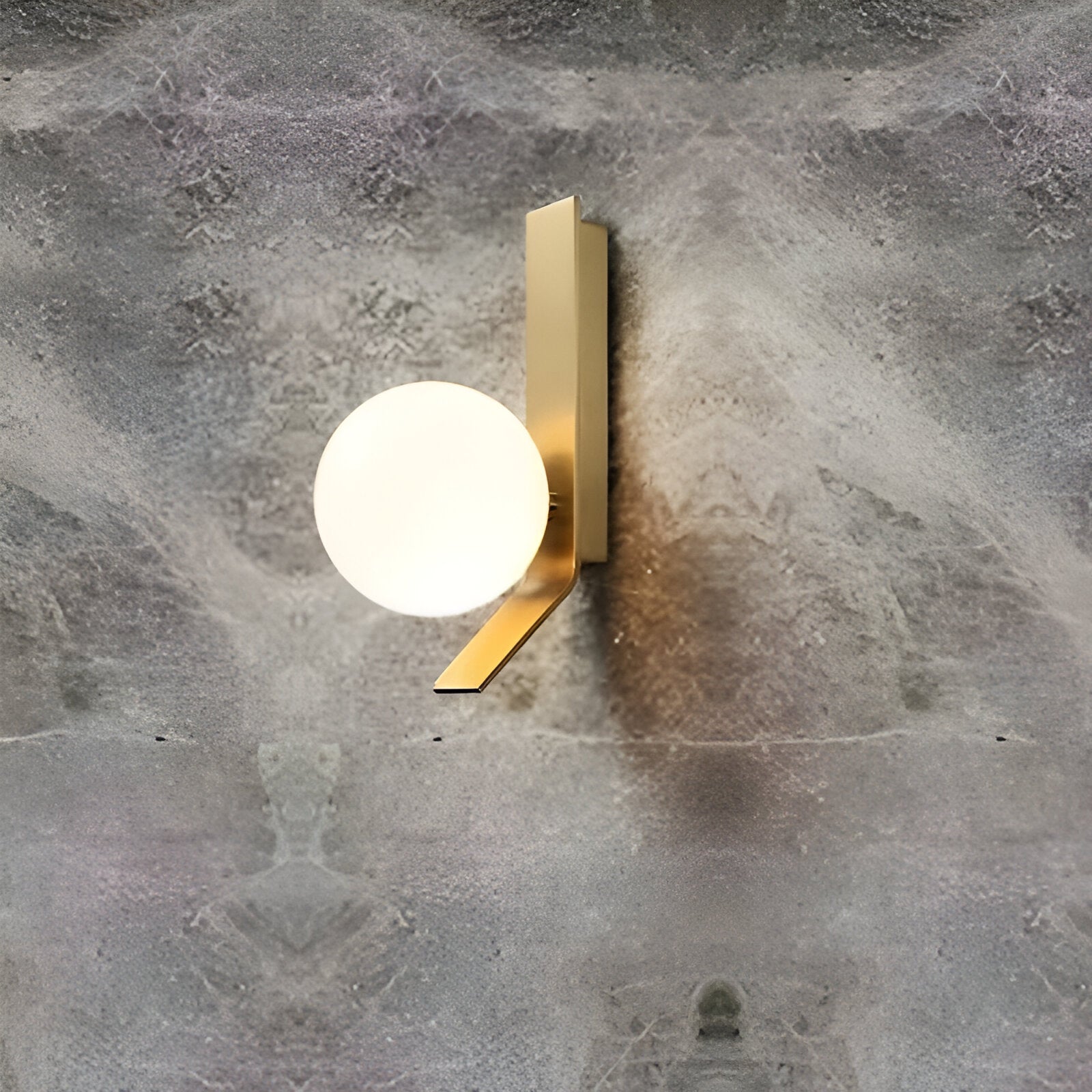 Modern Globe Wall Sconce – LED Bedside Reading Light – Metal & Plastic
