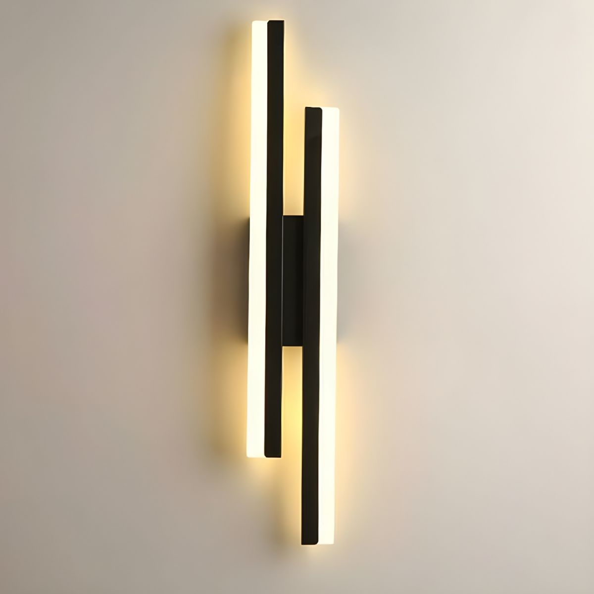 Modern Linear LED Wall Sconce – Staggered Bars Slim Profile – Lounge Bedroom Hallway