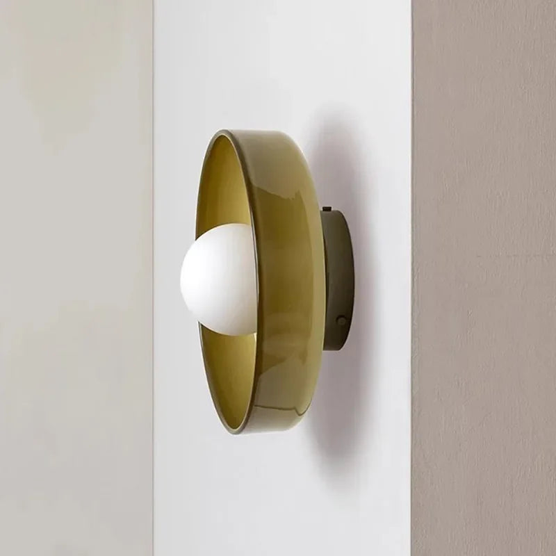 Glass Flush Mount Ceiling Light