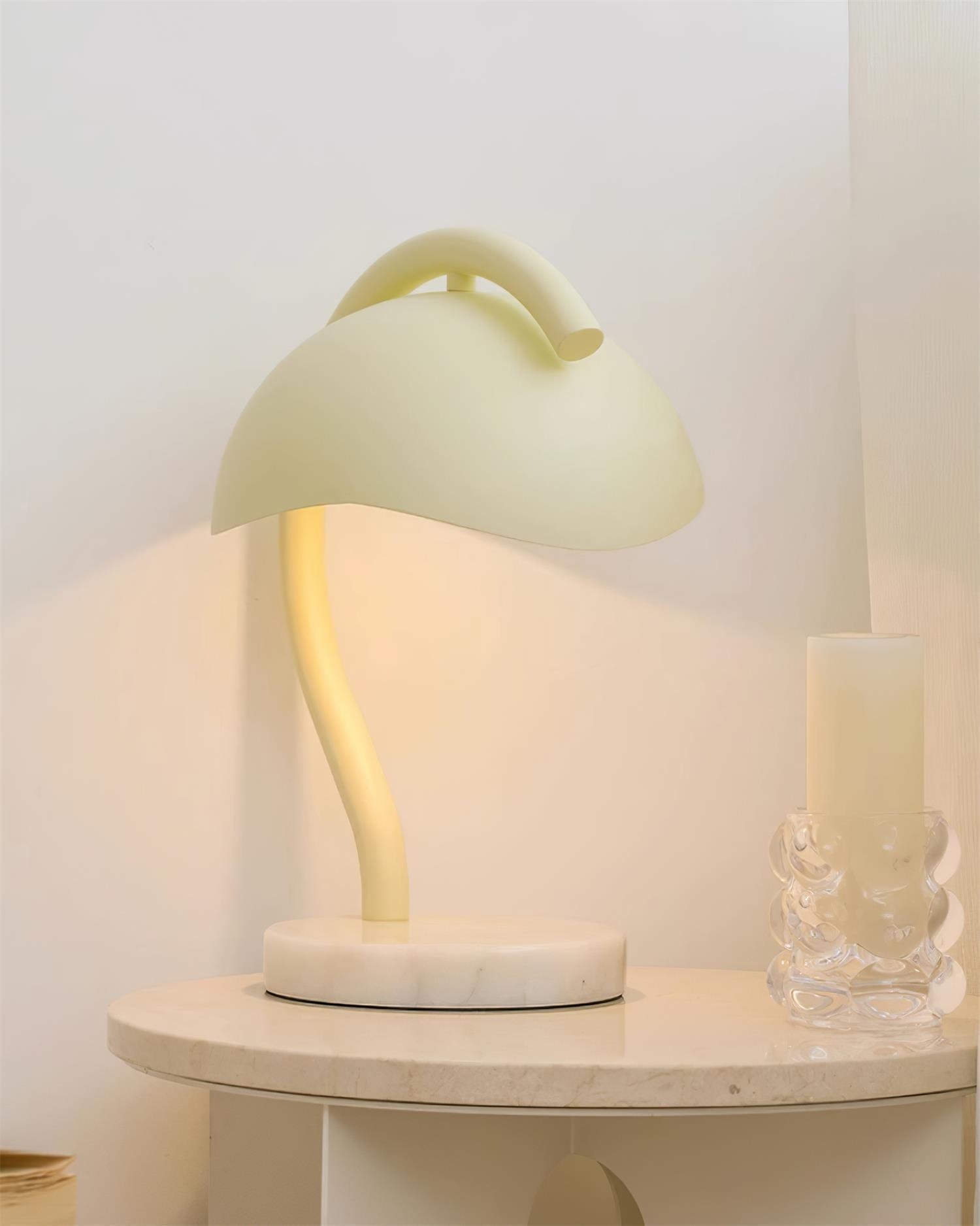Wiora Candle Warmer Lamp – Soft-Beige Dome Shade – Flameless Wax Melting