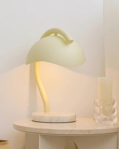 Wiora Candle Warmer Lamp – Soft-Beige Dome Shade – Flameless Wax Melting