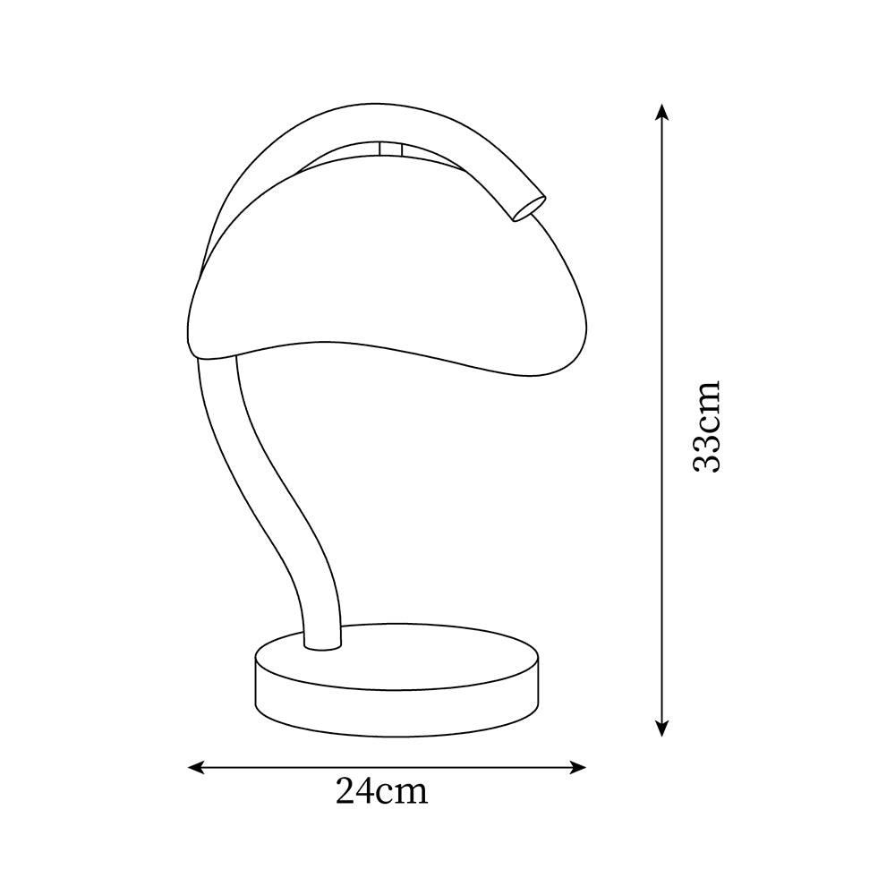 Wiora Candle Warmer Lamp – Soft-Beige Dome Shade – Flameless Wax Melting