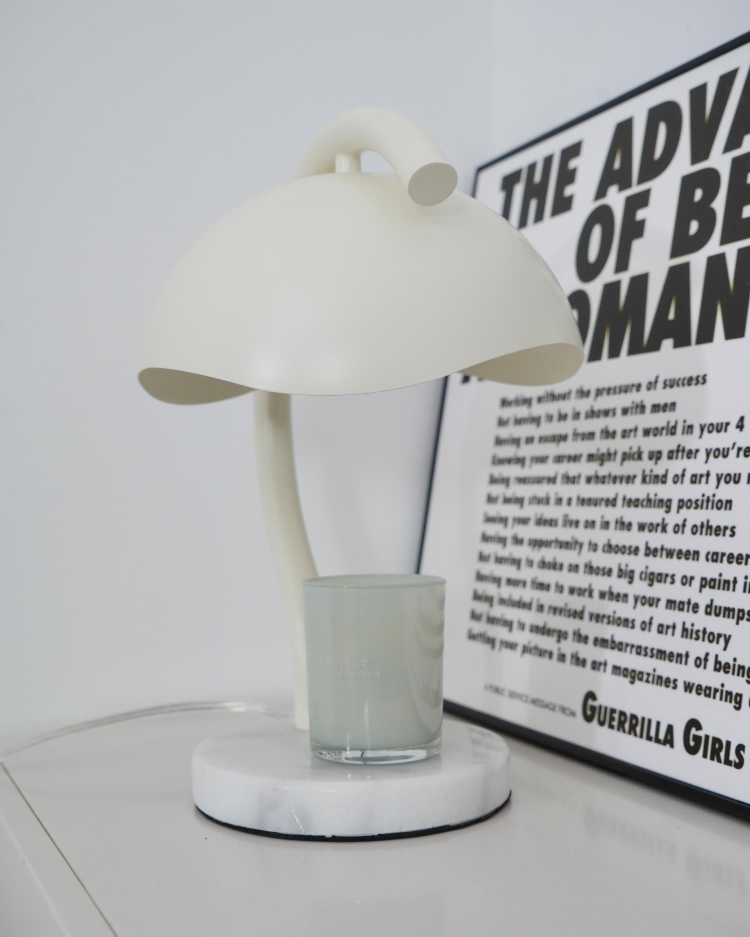 Wiora Candle Warmer Lamp – Soft-Beige Dome Shade – Flameless Wax Melting