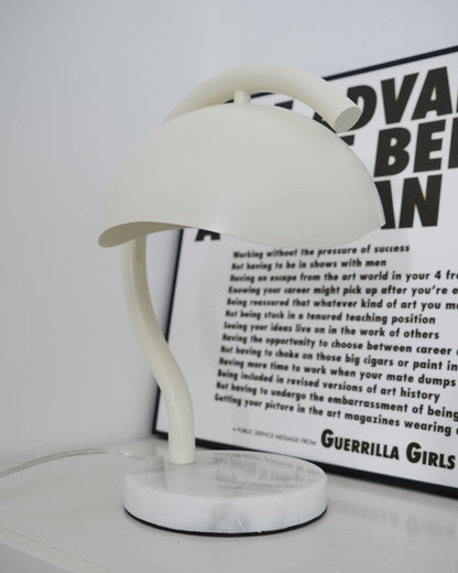 Wiora Candle Warmer Lamp – Soft-Beige Dome Shade – Flameless Wax Melting