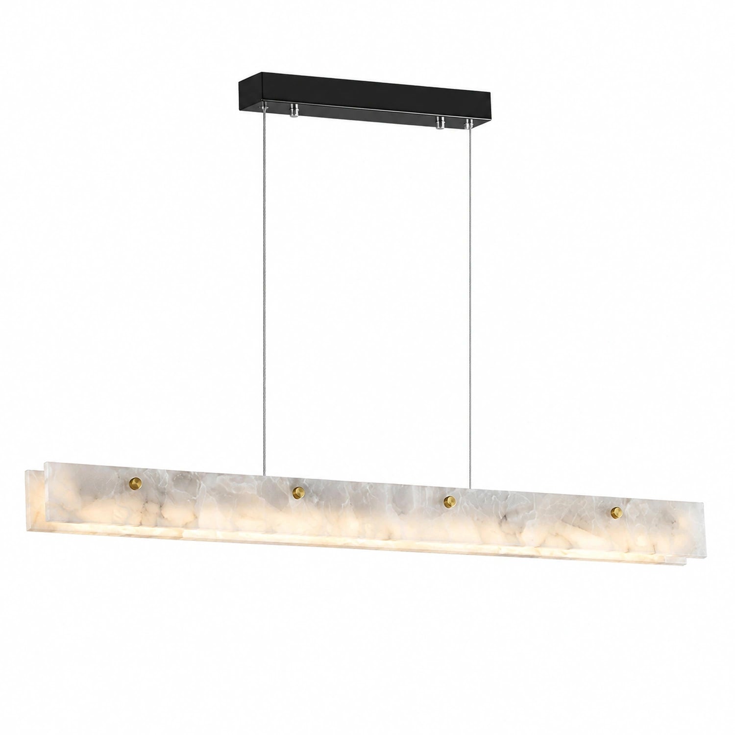 Natural Marble Linear Pendant Light