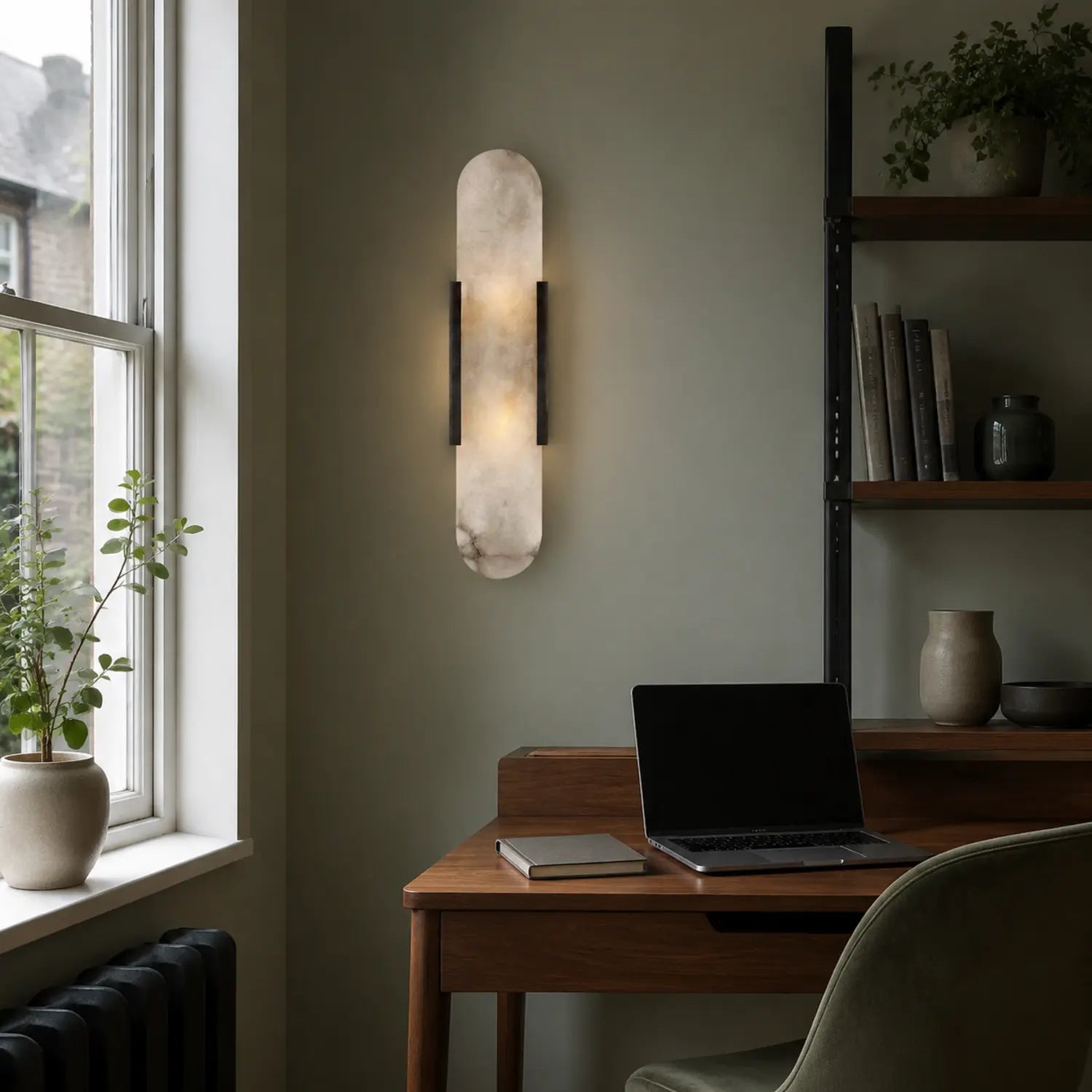 Natural Marble Wall Sconce