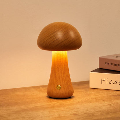 Modern Mushroom Bedside Table Lamp - Dome Shade