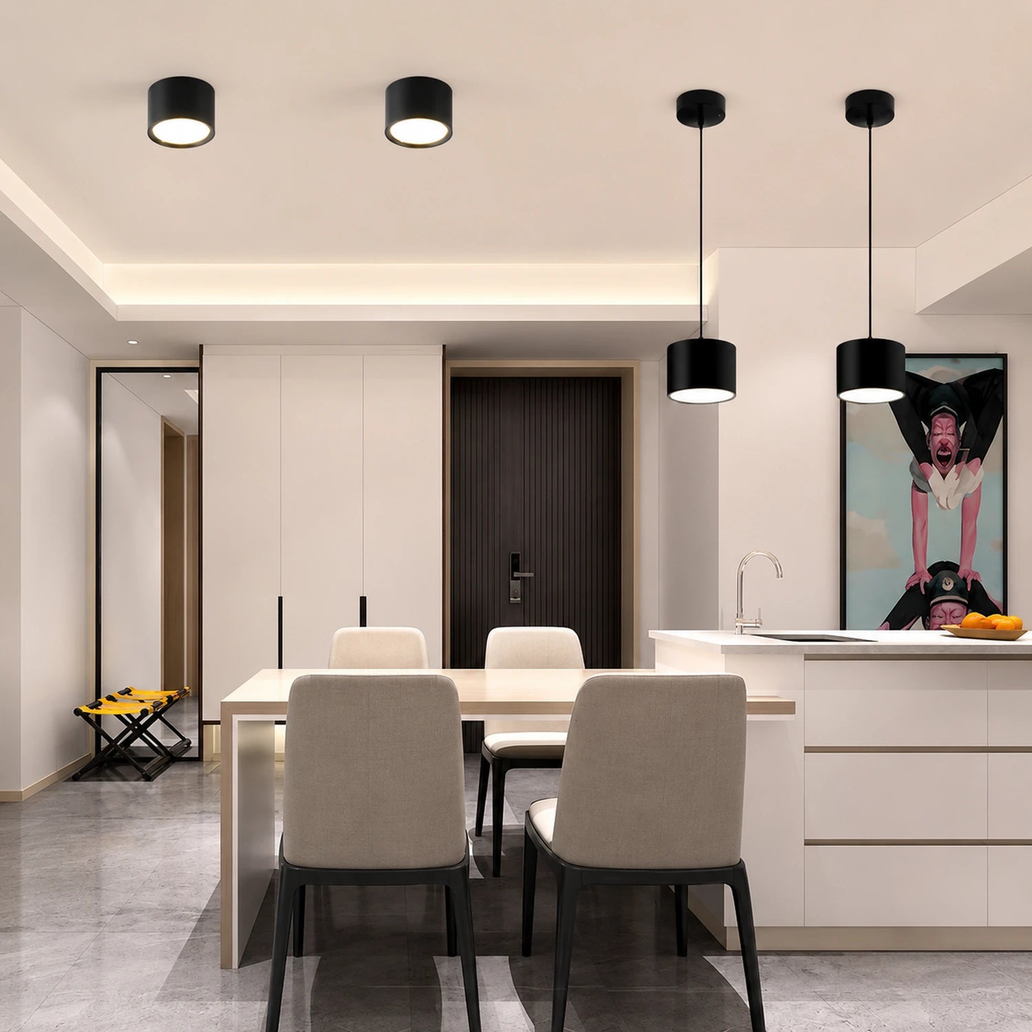 Nordic Modern Surface Mounted Ceiling Light