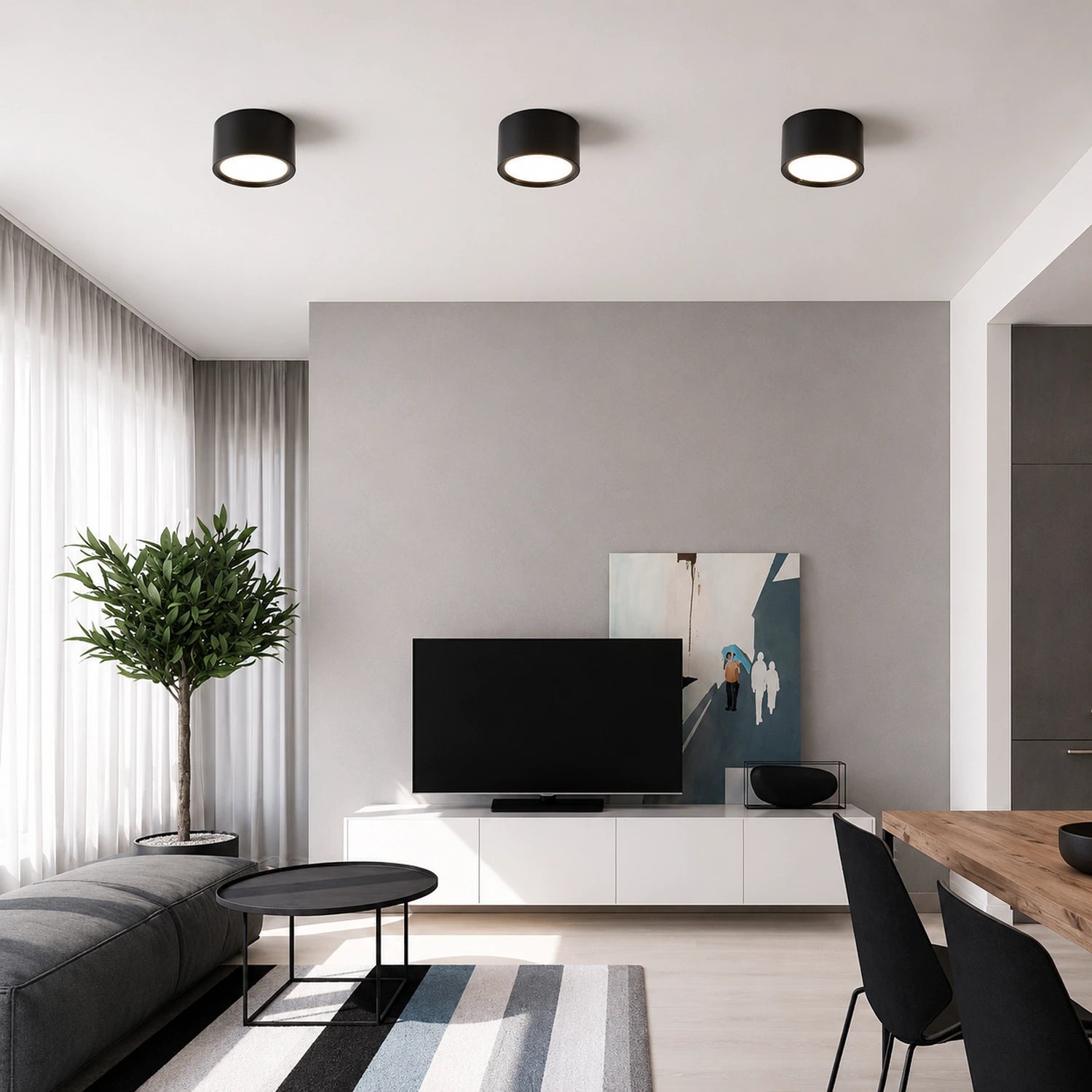 Nordic Modern Surface Mounted Ceiling Light