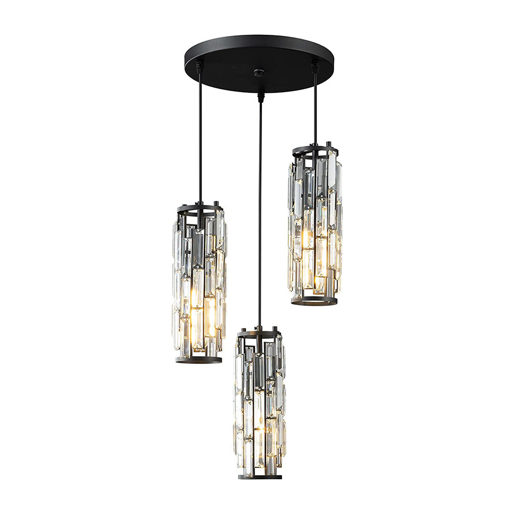 Modern Glass Pendant Light with Adjustable Cord