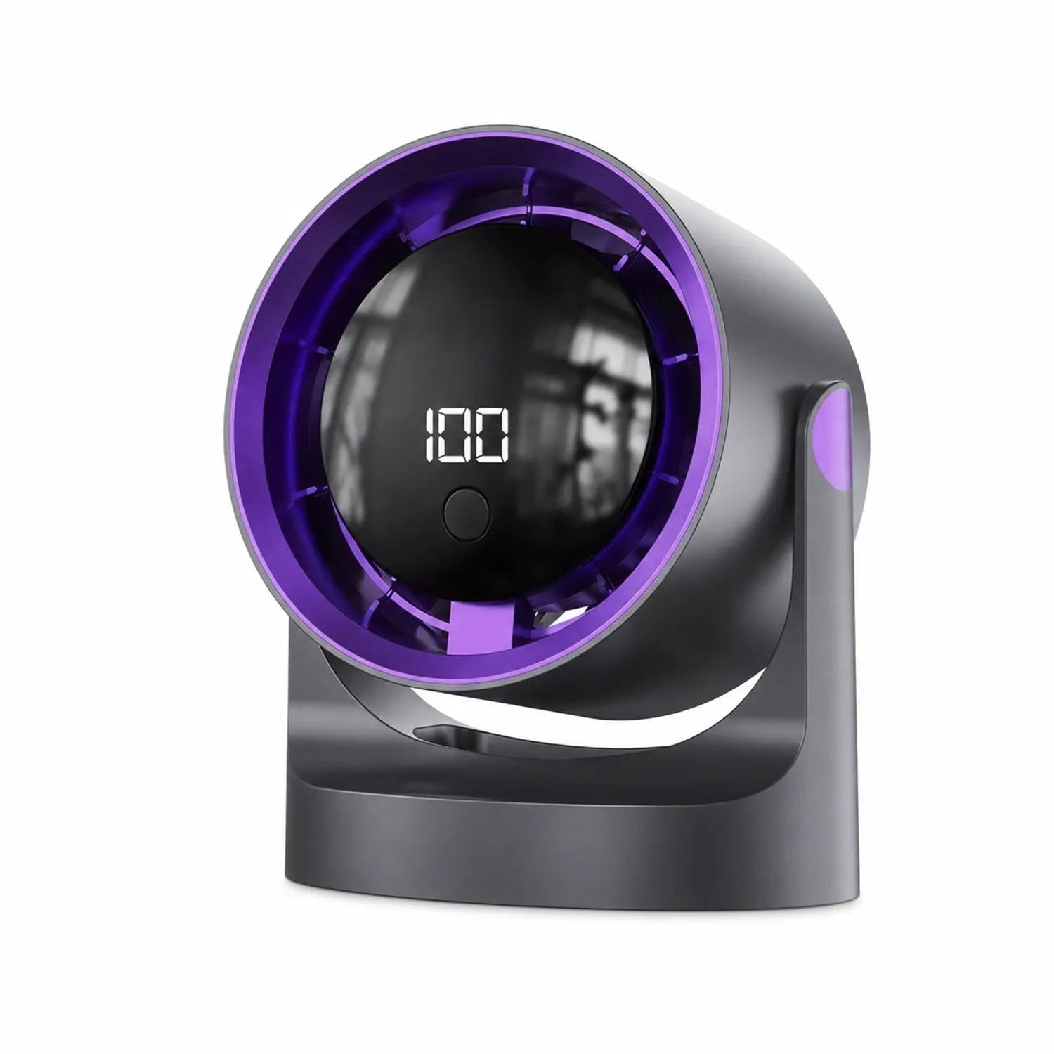 Rechargeable Desktop Fan with Digital Display & Wall Mount
