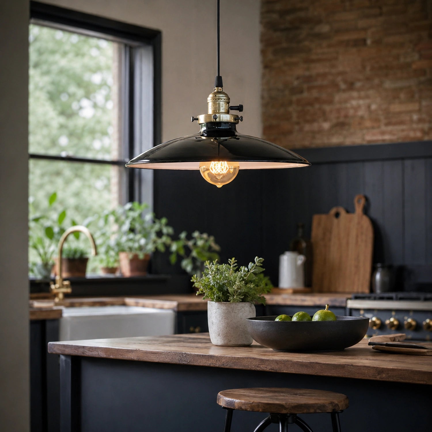 Vintage Industrial Metal Pendant Light