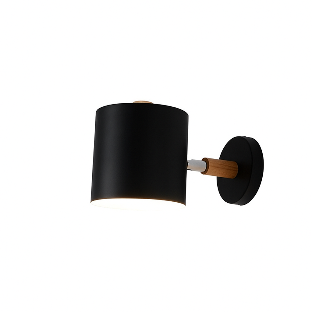 Nordic Adjustable Metal And Wood Modern Wall Light