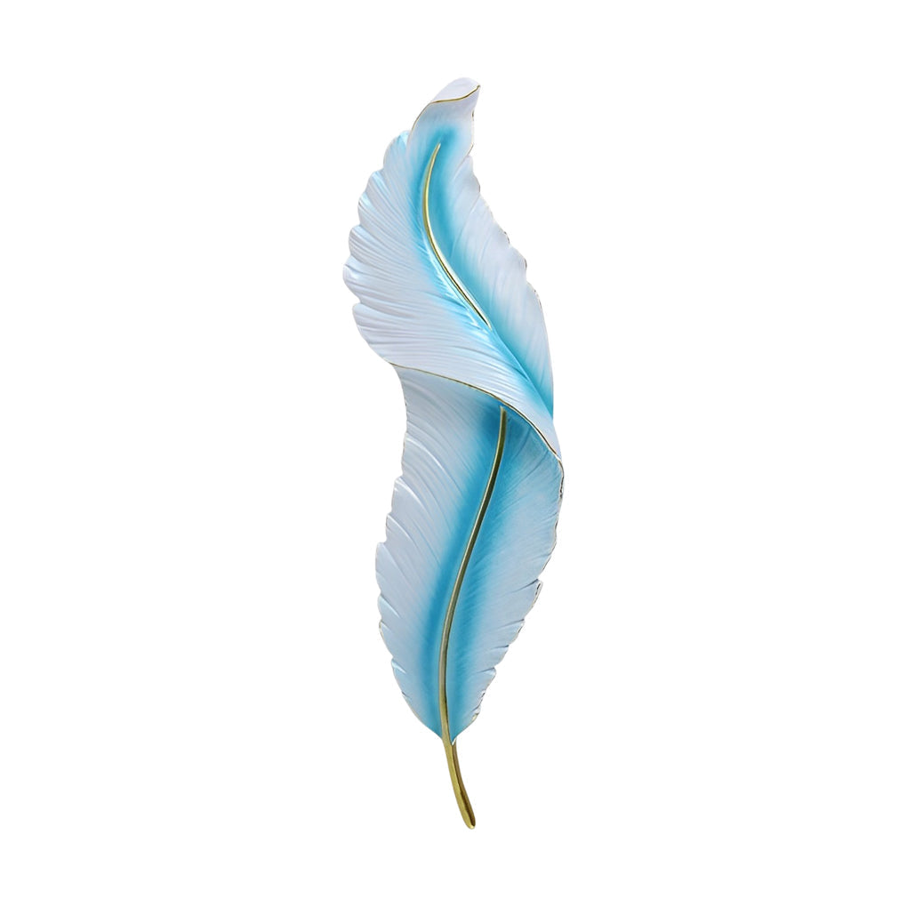 Resin Feather LED Wall Light