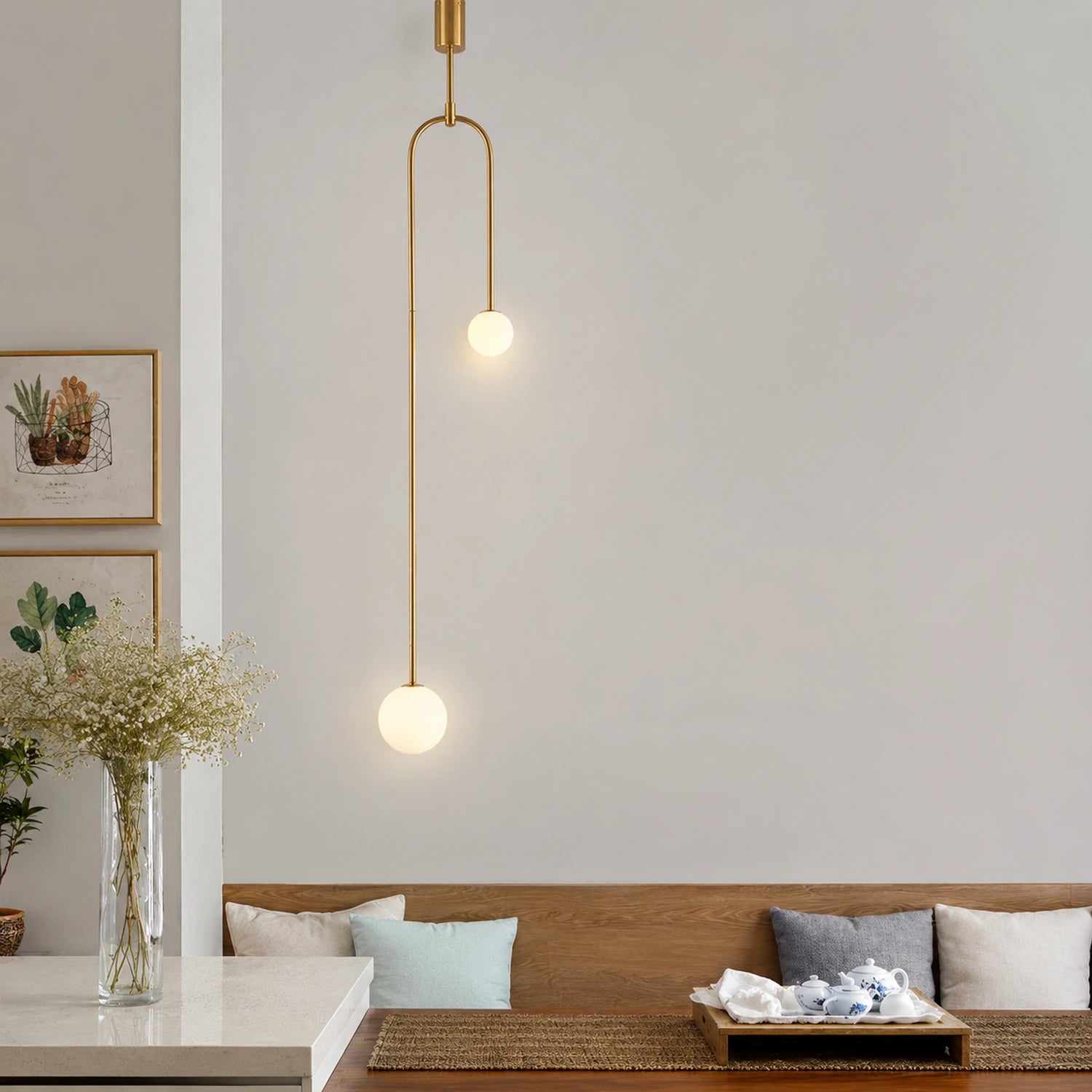 Modern Glass Ball Pendant Light