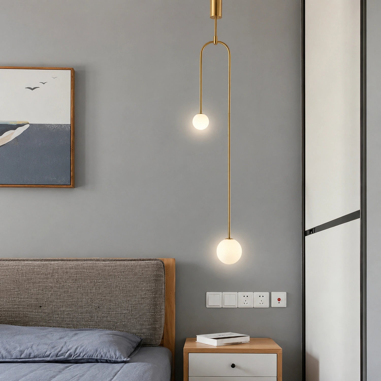 Modern Glass Ball Pendant Light