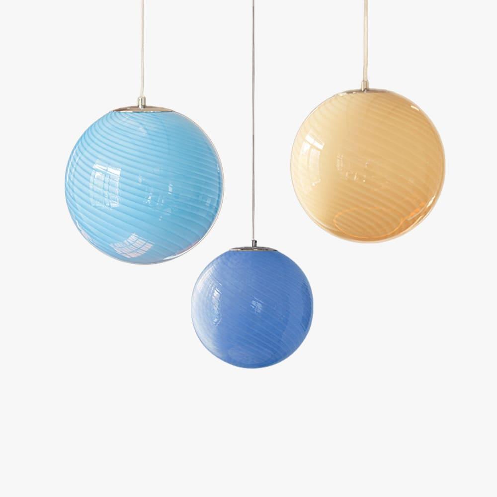 Colourful Bubble Glass Pendant Light