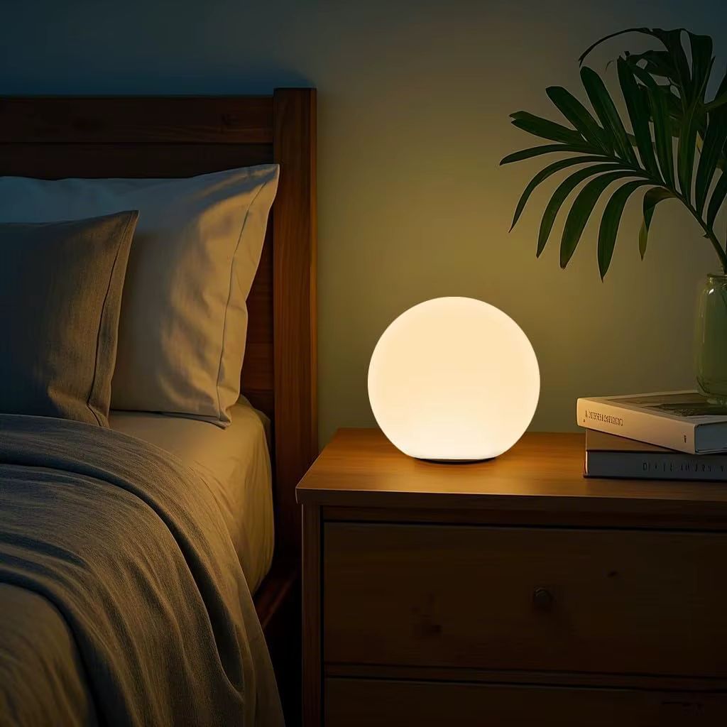 Cordless LED Moon Table Lamp Rechargeable Night Light