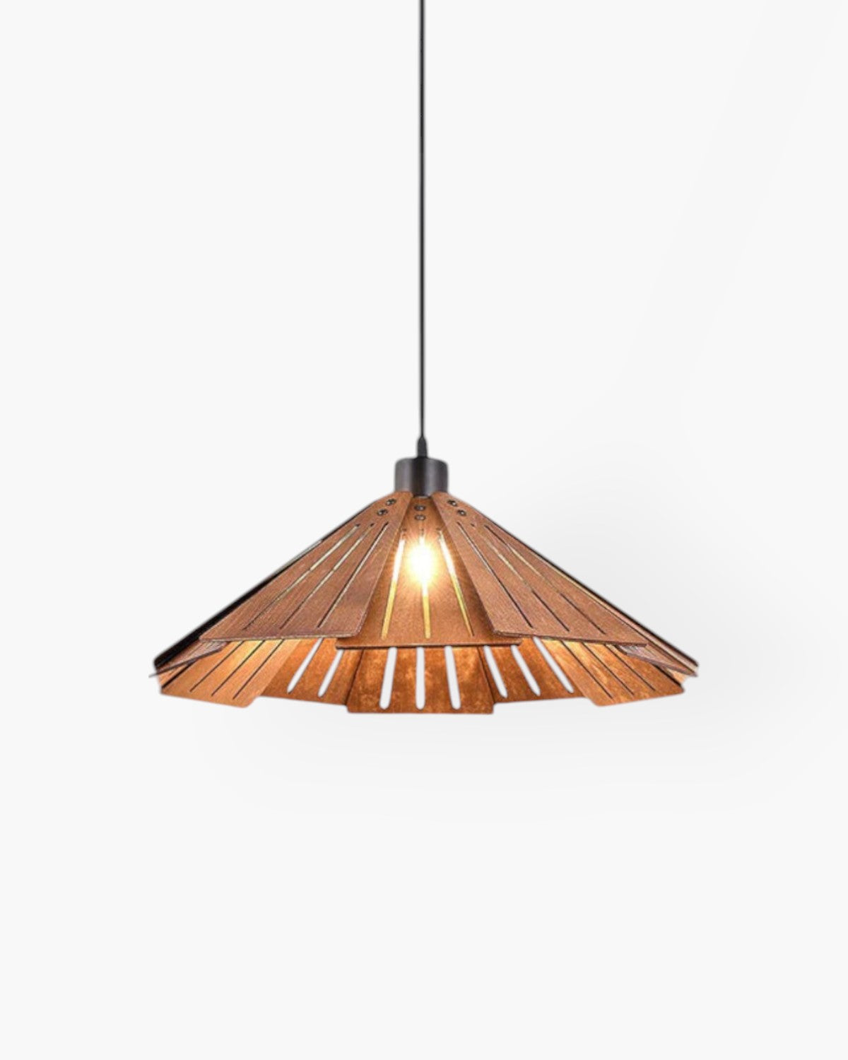 Japandi Minimalist Wooden Elegant Hanging Pendant Light