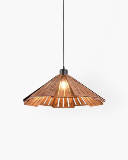 Japandi Minimalist Wooden Elegant Hanging Pendant Light