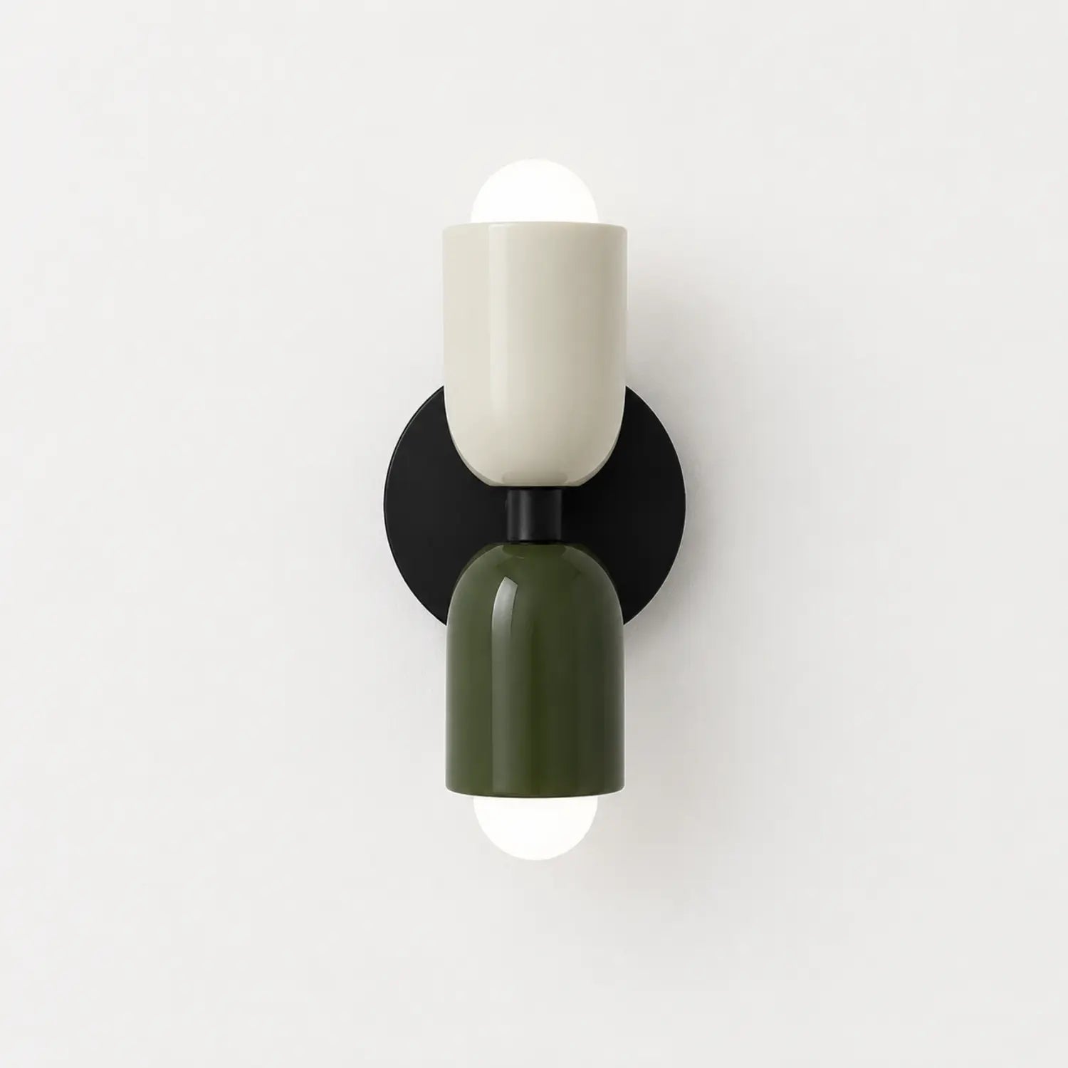 Contemporary Metal Wall Lamp with Up and Down Lighting