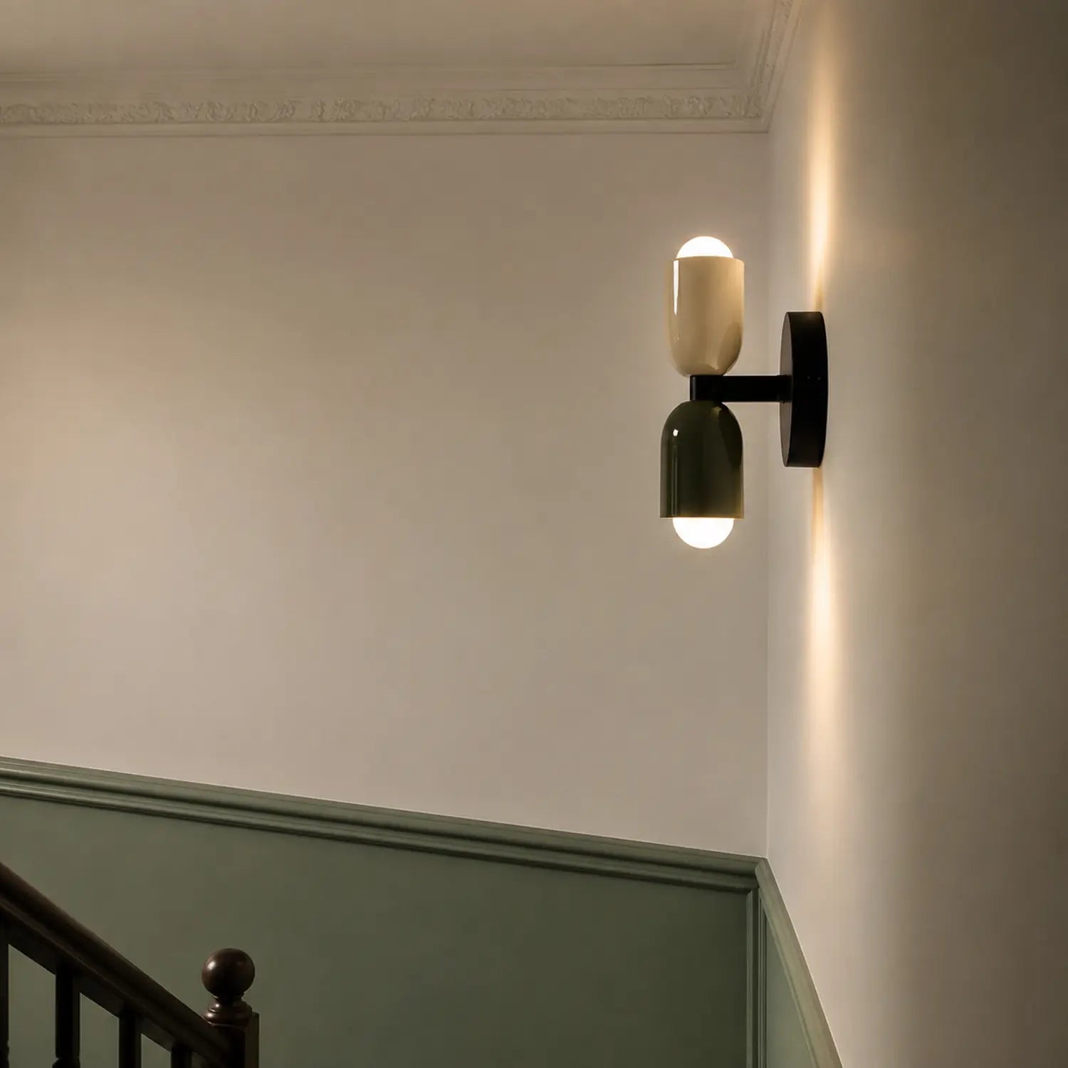 Contemporary Metal Wall Lamp with Up and Down Lighting