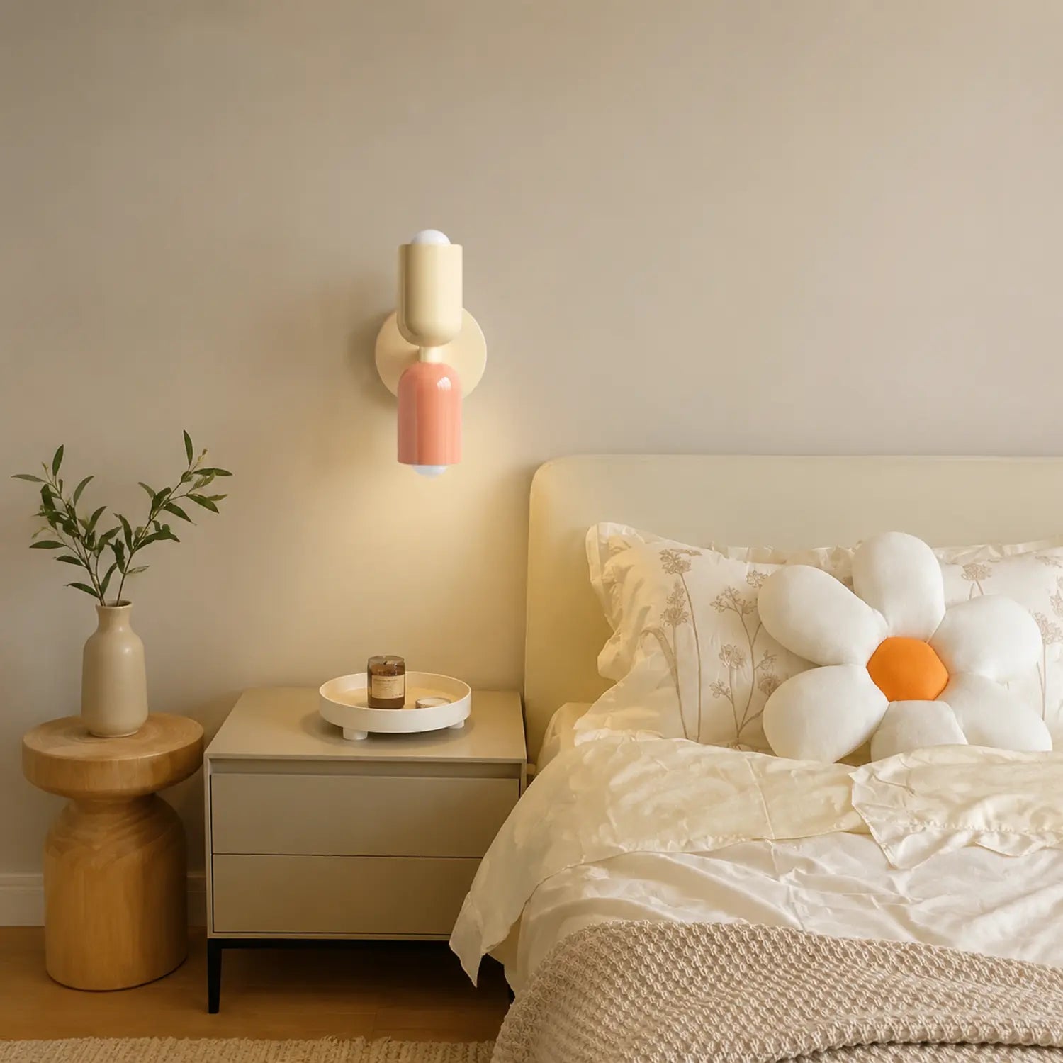 Contemporary Metal Wall Lamp with Up and Down Lighting