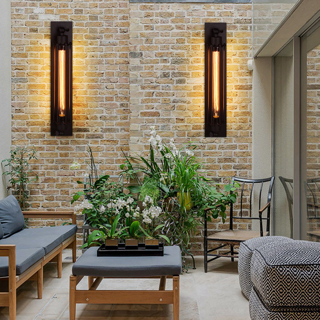 Industrial Iron Wall Sconce