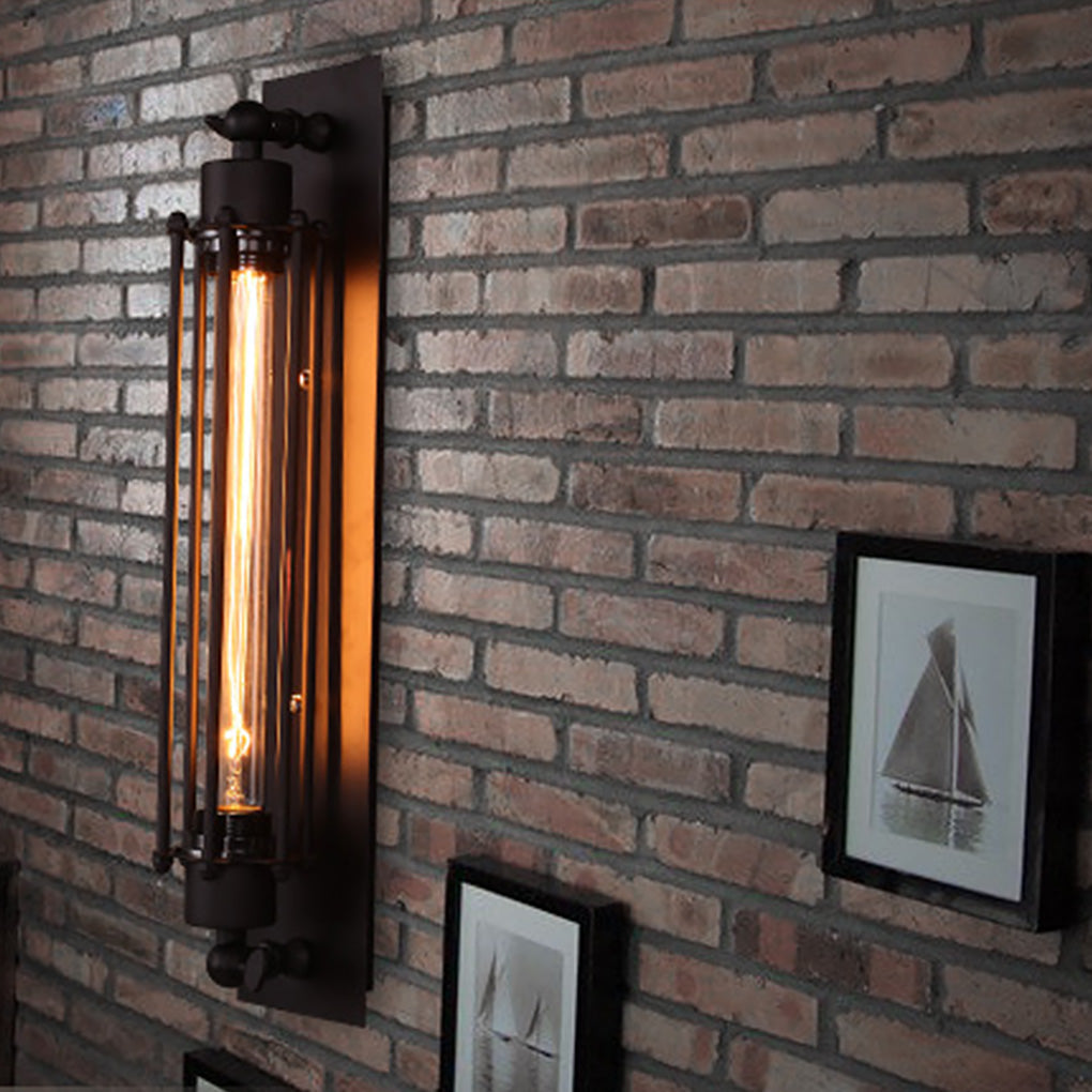 Industrial Iron Wall Sconce
